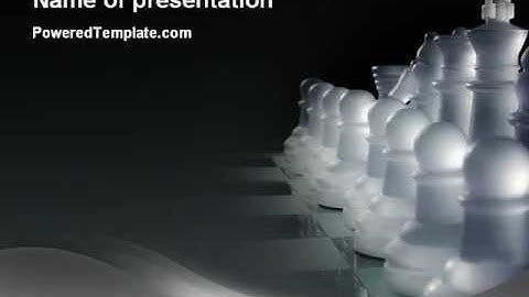 Chess Troops Ready To Fight PowerPoint Template by PoweredTemplate.com