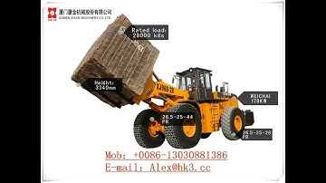 XIAJIN forklift loader 28 tons quarry work marble granite quarry block handler equipment