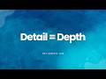Detail Equals Depth - Rev Dominic Lam