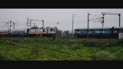 Most Thrilling PARALLEL CHASE & OVERTAKE By The Queen of S.E.C.R : INDIAN RAILWAYS