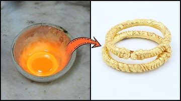 #asmr 24K Gold Bangles Making | Handmade Bangles Design | Gold Smith Jack#viral #viralvideo
