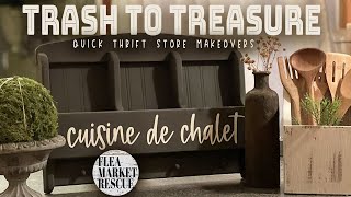 EASY DIY THRIFT STORE MAKEOVER FLIPS-TRASH TO TREASURE HOME DECOR PROJECTS