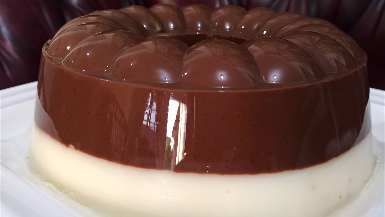 Resep cara  membuat  puding  coklat  susu  enak YouTube