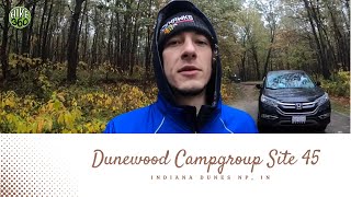 Indiana Dunes, IN - Dunewood Campgroup Site 45 (Video)