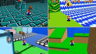 Retro Mario Levels in Super Mario 64