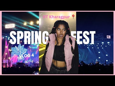 IIT KHARAGPUR📍Spring fest 25,  Vlog part 4/ Arka Jain university | Amit Tivedi concert #springfest