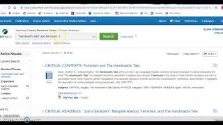 LIT 201 - Finding Articles