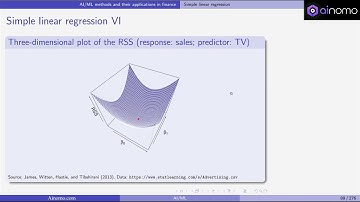 AI & ML in Finance | Lecture 8: Simple Linear Regression | Ainomo University