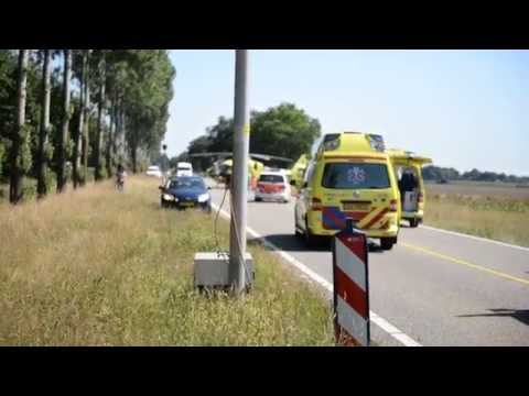 Fiester gewond na aanrijding met vrachtauto 30-6-2015