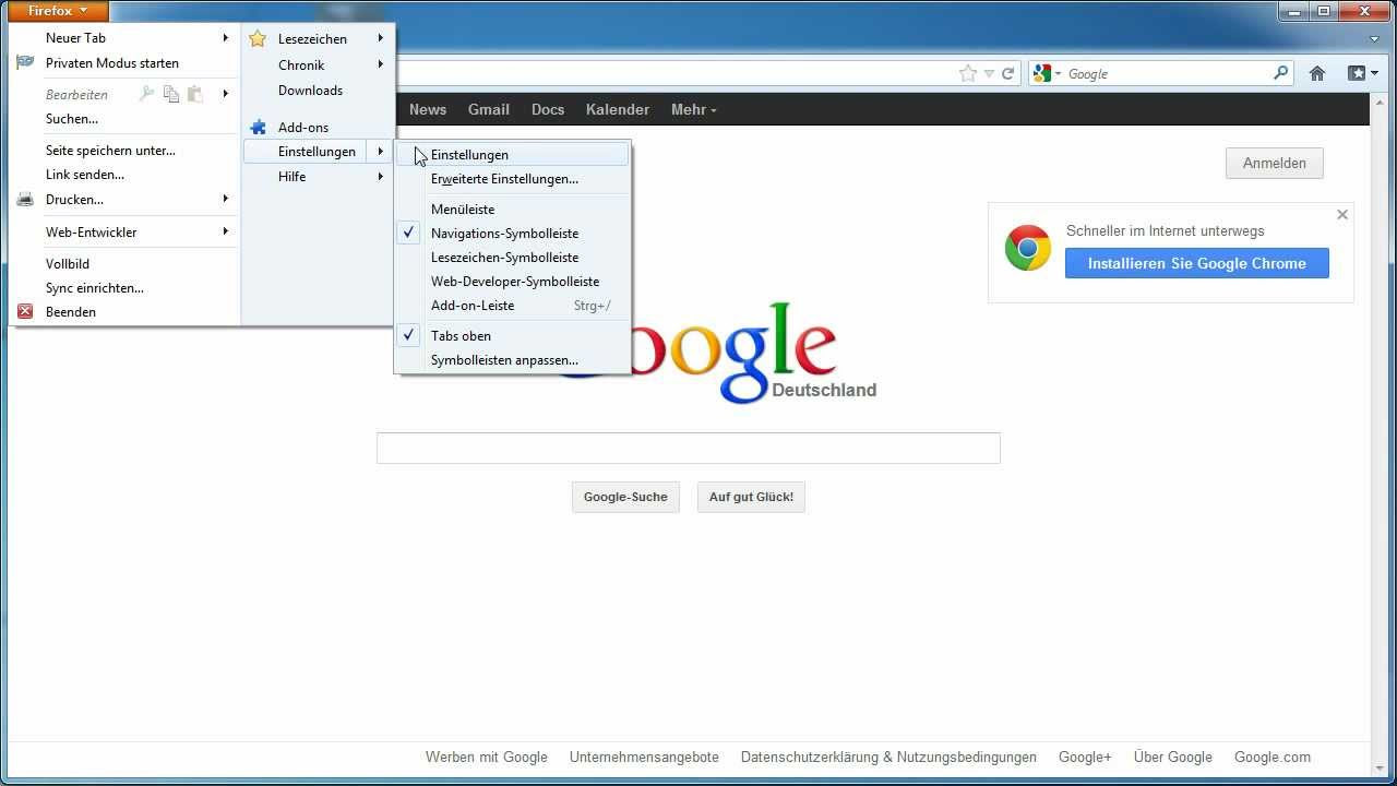Update Cookies löschen im aktuellen Firefox 14
