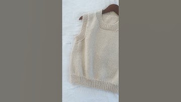 My latest sweater vest #knittingpattern will be ready for testing soon… get on my tester list!