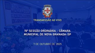 15ª Sessão Ordinária da Câmara Municipal de Nova Granada/SP