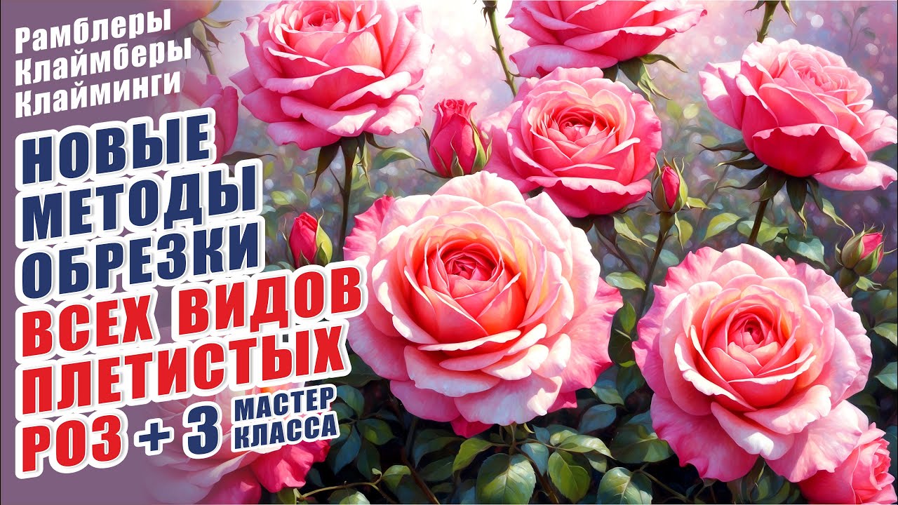 ОБРЕЗКА ВСЕХ ВИДОВ ПЛЕТИСТЫХ РОЗ. РАМБЛЕРЫ. КЛАЙМБЕРЫ. КЛАЙМИНГИ. ОСЕННЯЯ ОБРЕЗКА ПЛЕТИСТЫХ РОЗ