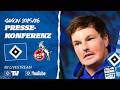 RE-LIVE: MATCHDAY-PRESSEKONFERENZ | HSV vs. 1. FC Köln