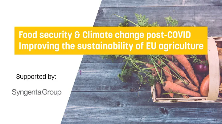 Food security & Climate change post-COVID - Improving the sustainability of EU agriculture