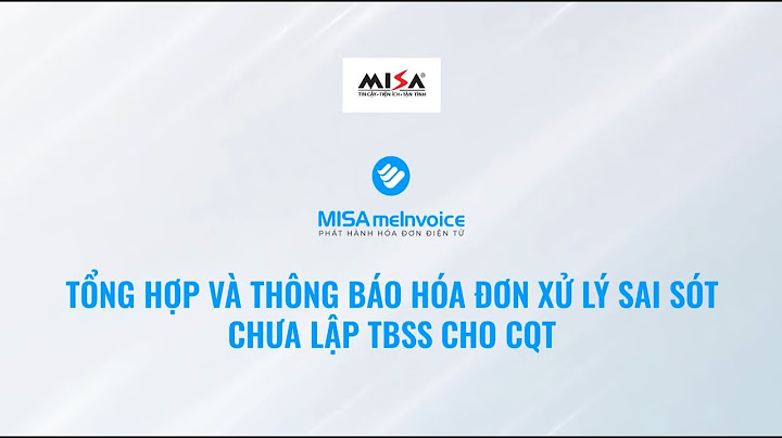 Hóa đơn điện tử thông báo cơ quan thuế