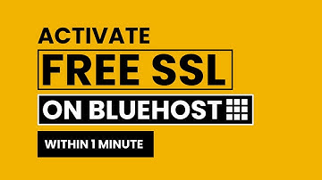 How To Activate Free SSL Certificate In Bluehost 2025 | Bluehost Free SSl Not Working