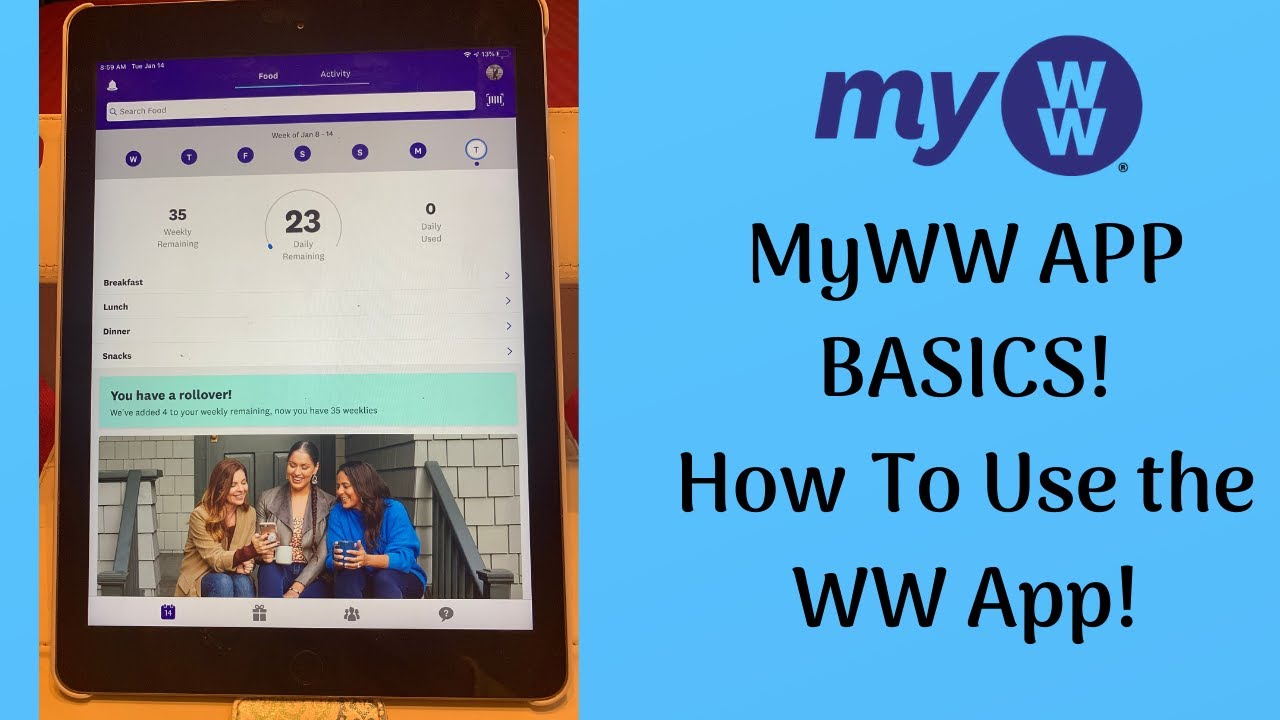 MyWW How to Use the WW App Tutorial! YouTube