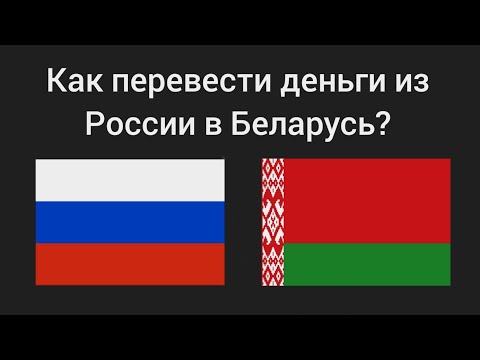 Как перевести деньги из России в Беларусь? 2024