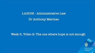 Admin Law 2024, Week 5 Video 2: Rights, Interests, and Legitimate Expectations by Anthony Marinac 28 views 5 days ago 16 minutes