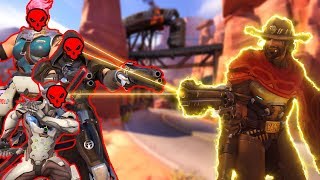 CRAZIEST MCCREE HEADSHOT TRICK!! - Overwatch Funny Moments and Best Plays #90