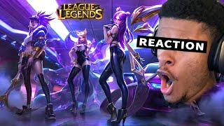  League of Legends ALL Music Videos REACTION (LIVE) ft KD/A