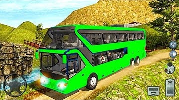Real Uphill Offroad Bus Driving Simulation 2021 - Android Gameplay FHD