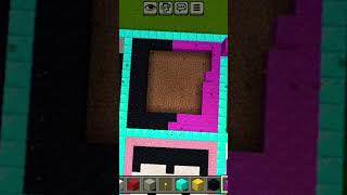 Minecraft sand art random face #minecraft #shorts