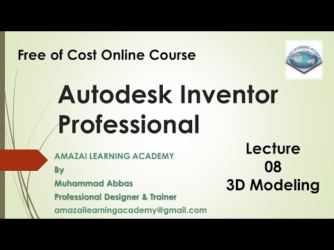 Autodesk Inventor Professional Lecture 08 @amazailearningacademy6782