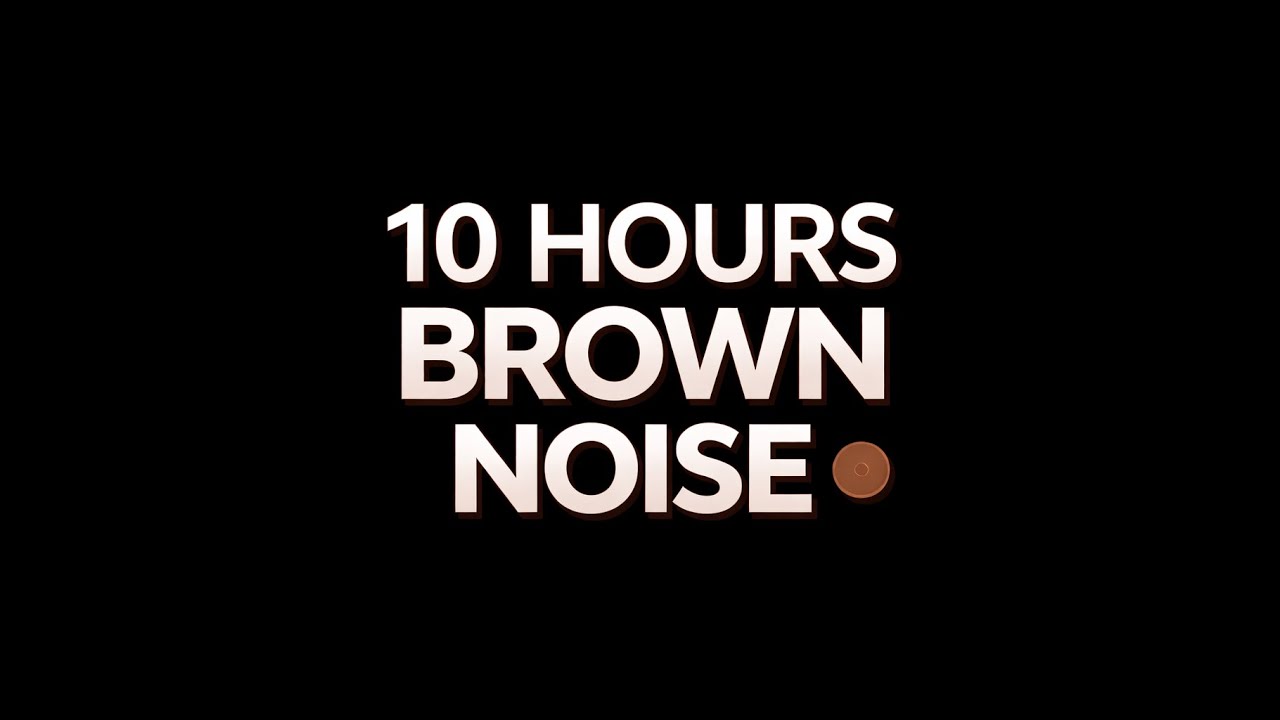 10 Hours Brown Noise for Deep Sleep 💤 | Black Screen | No Loop | NightHaven