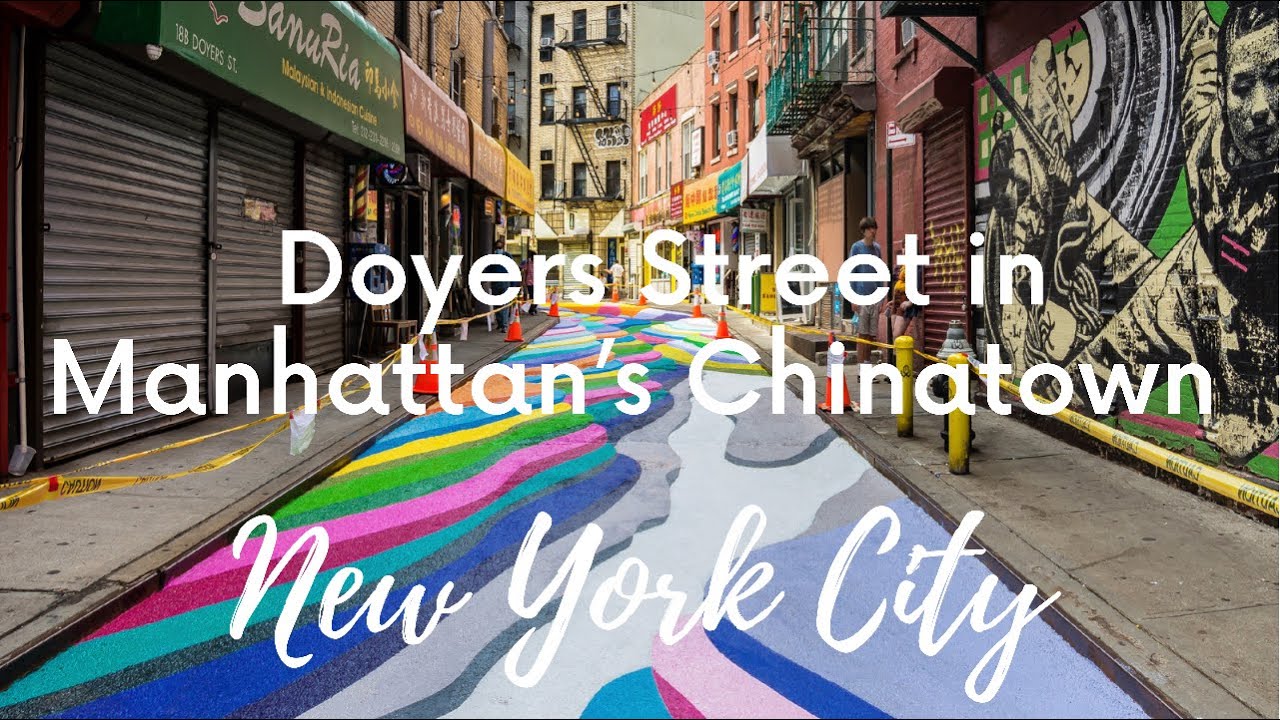 Walking Tour of Doyers Street in Manhattan's Chinatown in NEW YORK