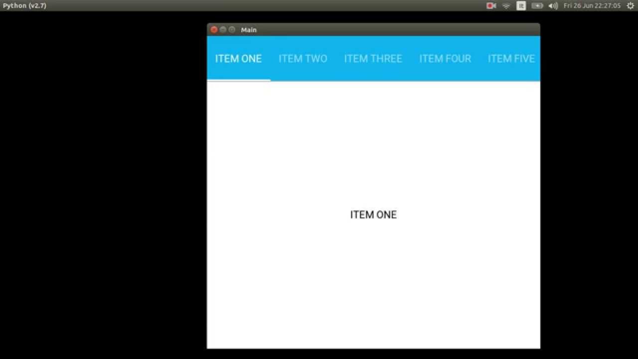 AndroidTabs - Kivy widget