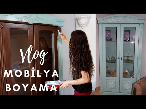 KOMŞUMUN MOBİLYALARINI BOYADIM! Açelya Damdelen | VLOG