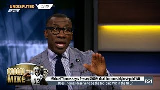 UNDISPUTED | [BREAKING NEWS] Michael Thomas signs 5-year\/$100M deal, becomes highest-paid WR