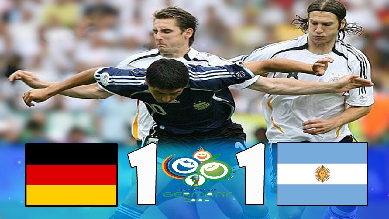 Alemania 1 (4) x (2) 1 Argentina ● Copa del Mundo 2006 Resumen y Goles + Penales HD