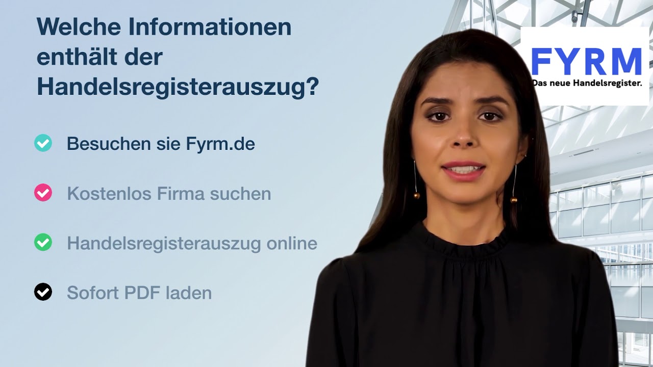 New Welche Informationen enthält der #Handelsregisterauszug?