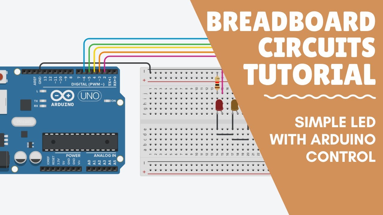 Simple LED with Arduino On a breadboard 