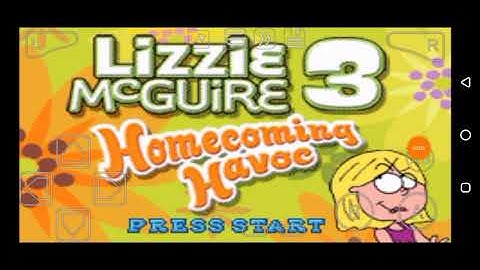 Lizzie McGuire 3: Homecoming Havoc (GBA) Title Screen