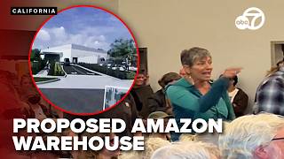 Locals press officials over proposed Amazon warehouse in Northern California