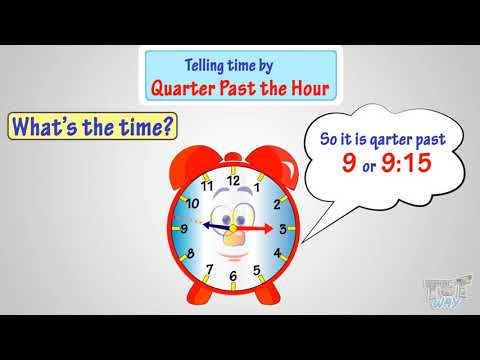 Telling Time by Quarter Past the Hour | Math | Grade-3 | TutWay |