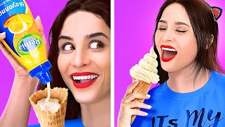 COOL FOOD PRANKS ON YOUR FRIENDS || Food life hacks and funny tricks by 123 Go! GENIUS