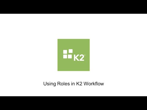 How-To: Using Roles in K2 Workflow
