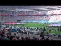 The Miami Dolphins Players Entrance/National Anthems, Wembley Stadium (4 October 2015)