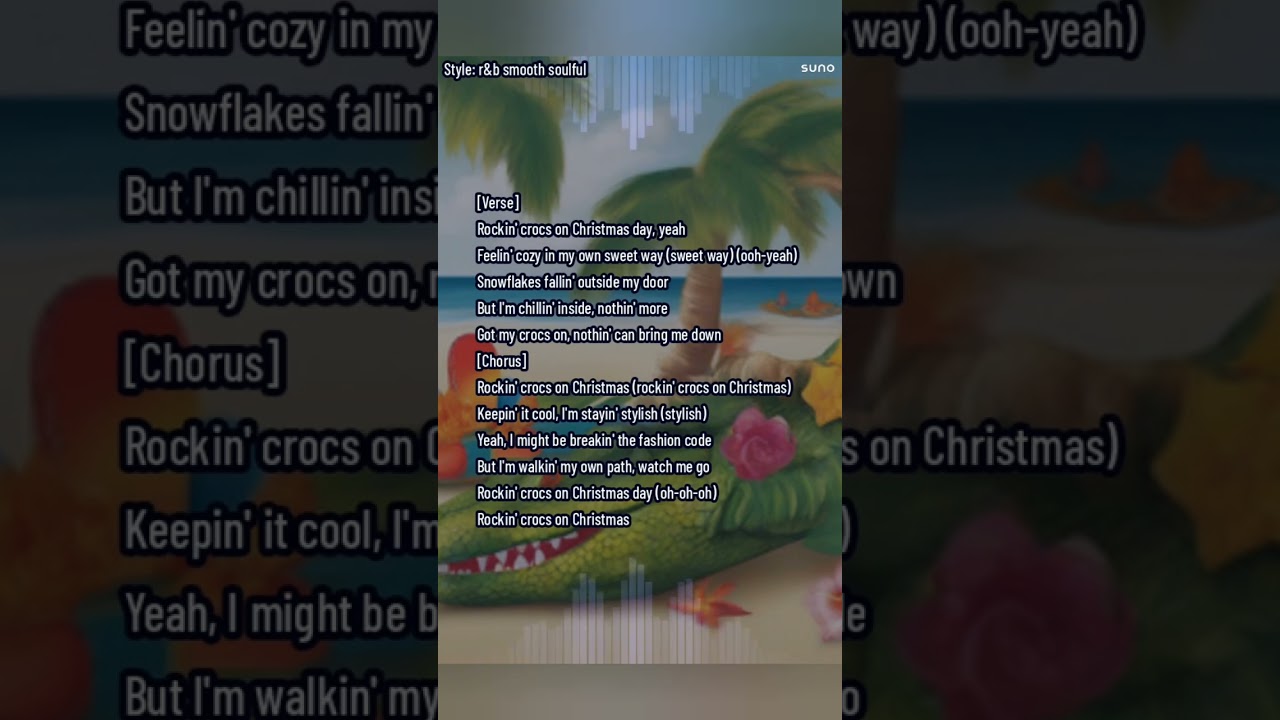 Drake inspired R&B song about wearing crocs on Xmas day 