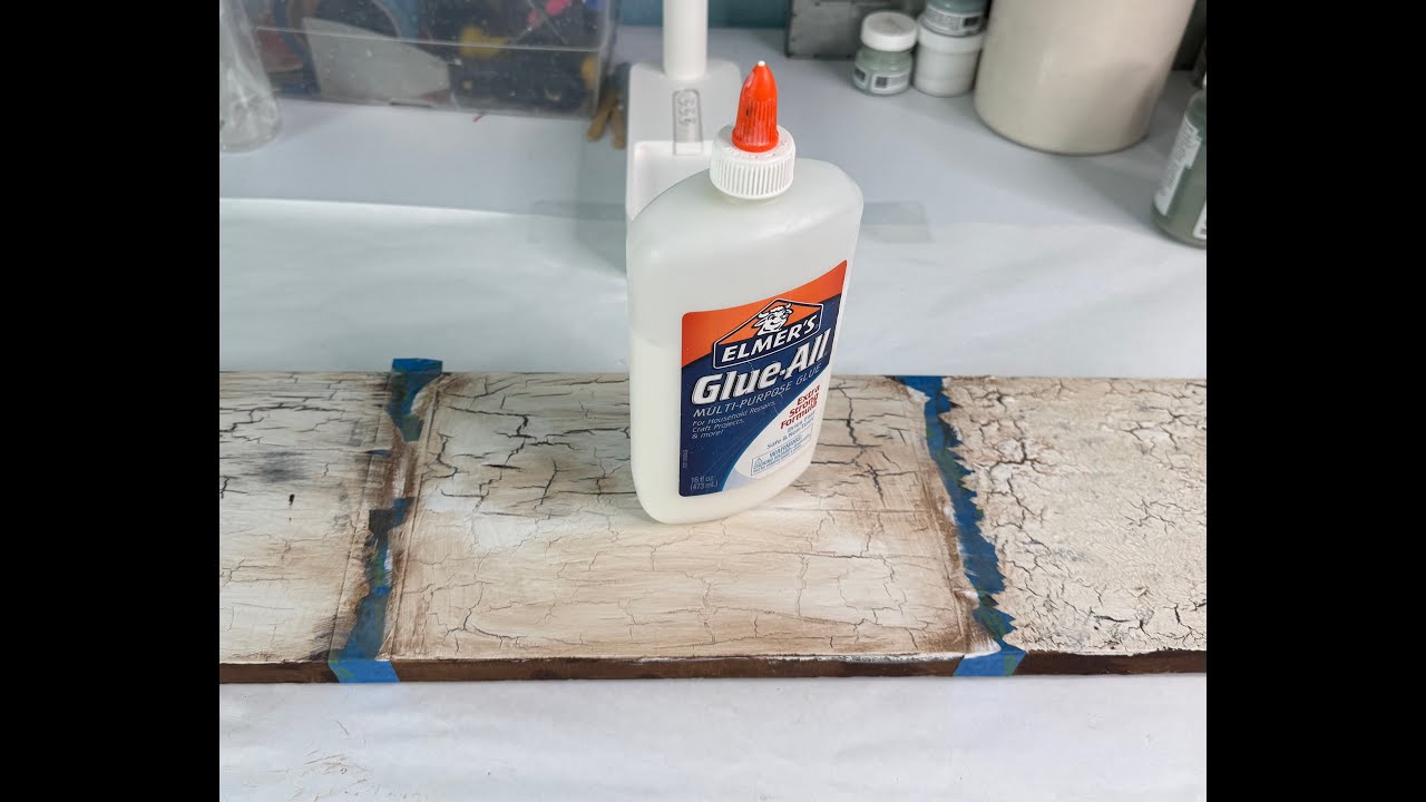 How To Crackle Paint With Elmer’s Glue | DIY French Country | Shabby Chic Look!