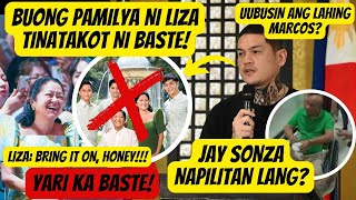 BASTE  DUTERTE UUBUSIN ANG PAMILYA NI LIZA? YARI KA NGAYON! JAY SONZA NAPILITAN LANG?