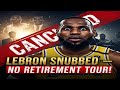 🏀NBA CANCELS LeBron’s Retirement Tour — Owners Say He’s NOT Jordan or Kobe! #nba 