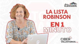 ¿Qué es la lista Robinson