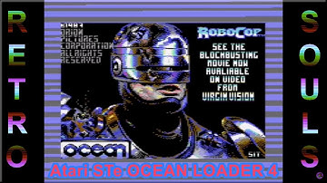 Atari ST STe Chip Tune Music Remake  Commodore 64 Ocean Loader 4 Composer Black  😊👍 RoboCop Loader