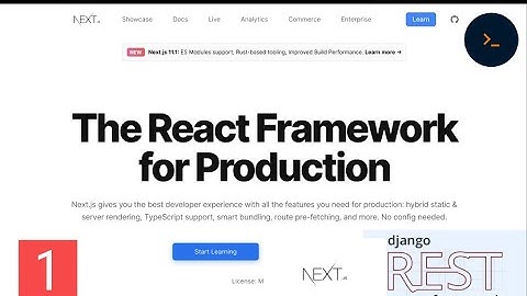 Full-stack React and Django Project, and why Next.JS? #01